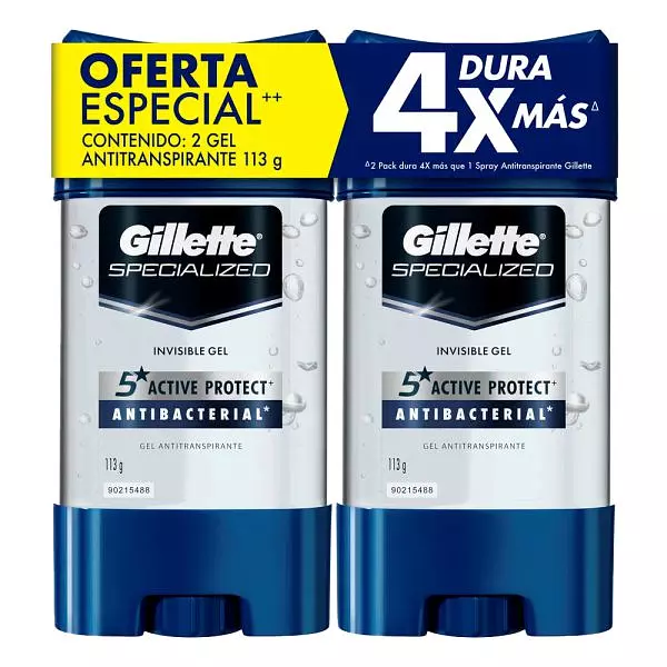 Desodorante Gillette Specialized X 113gr 2 Unidades Oferta E