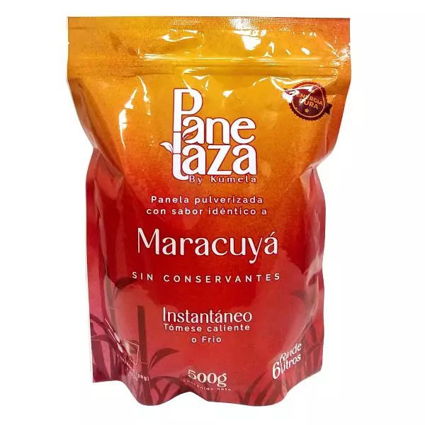 Panela Pulverizada Instantánea Panelaza Maracuyá X 500gr