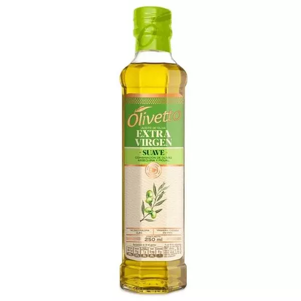 Aceite De Oliva Olivetto Extra Virgen Suave X 250ml