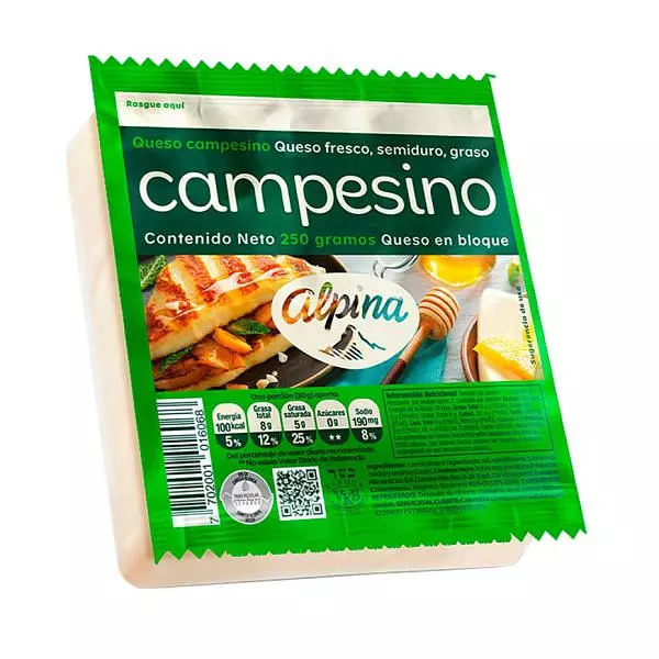 Queso Alpina Campesino Und