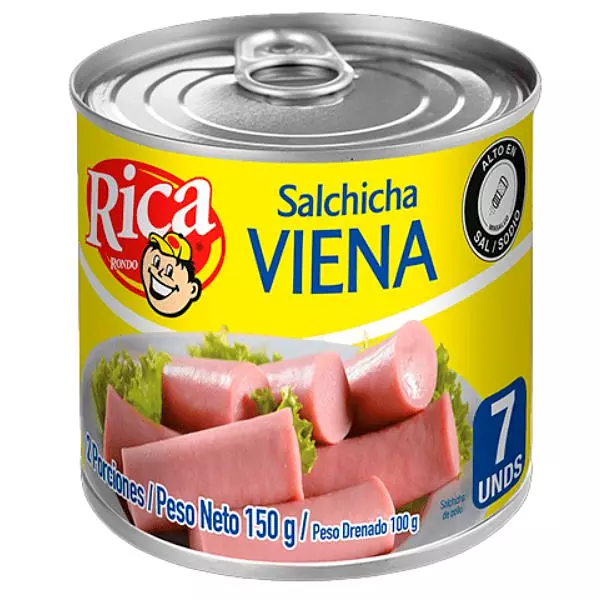 Salchicha Viena Rica X 150gr