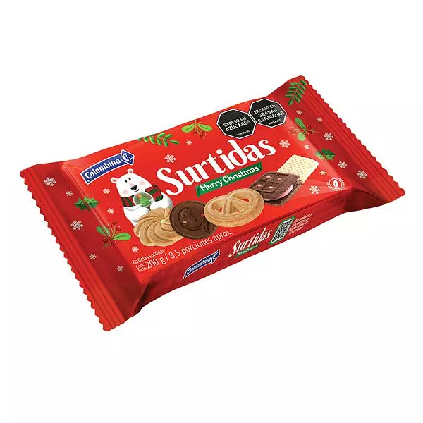 Galletas Colombina Navideñas X 200gr