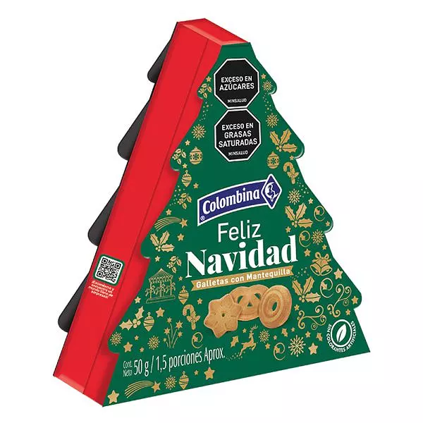 Galletas Colombina Navidad Mini Arbolito X 50gr