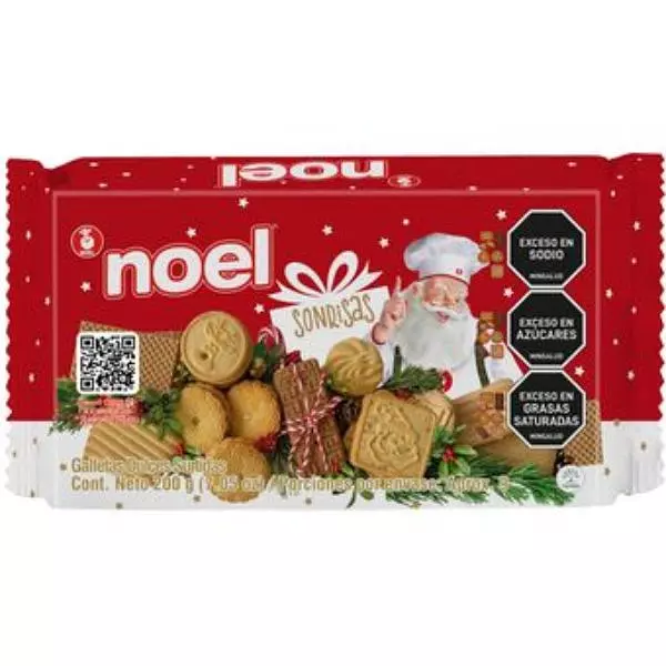 Galletas Navidad Noel Dulces Surtidas X 200gr