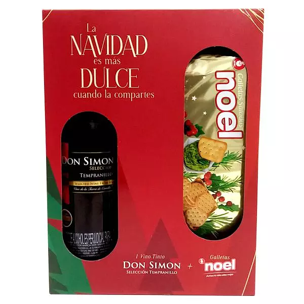 Vino Don Simón Selección Tempranillo X 750ml+Galletas Noel