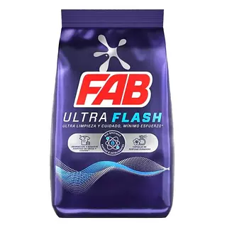 Detergente Fab Ultra Flash X 3 Kg