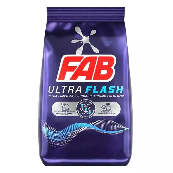 Detergente Fab Ultra Flash X 3 Kg