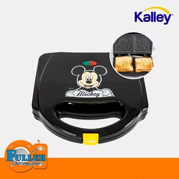 Sanduchera Kalley Disney Negra