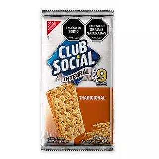Galleta Club Social Integral 9 Pqts