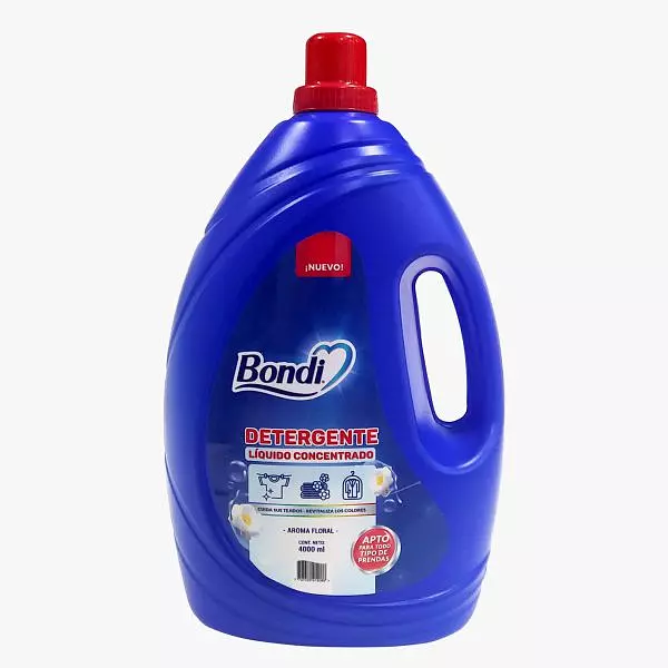 Detergente Liquido Bondi Floral X 4 Litros