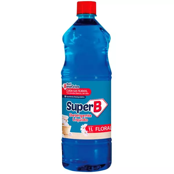 Detergente Liquido Super B Floral X 1000ml