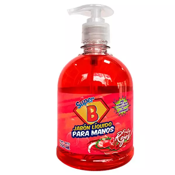 Jabón Liquido Super B Frutos Rojos X 500ml