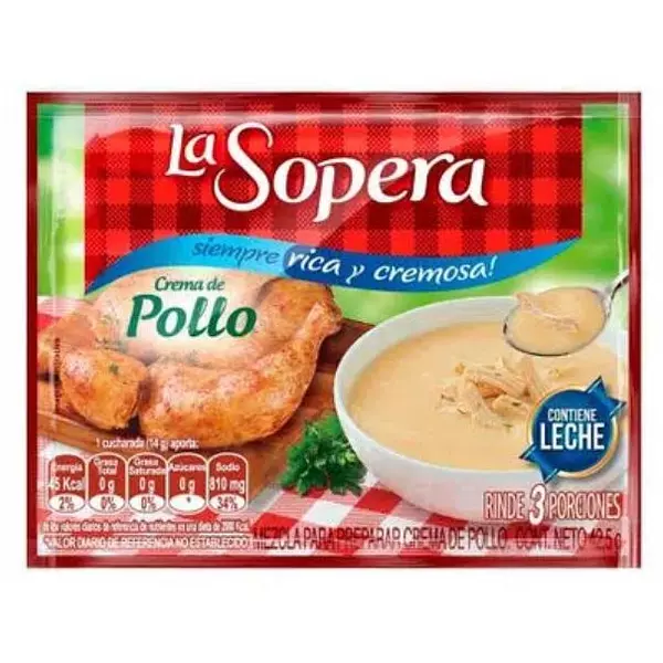 Cremas La Sopera Pollo 3 Porciones