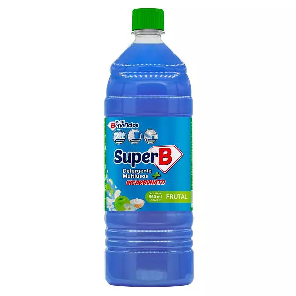 Detergente Liquido Super B Multiusos + Bicarbonato X 960ml