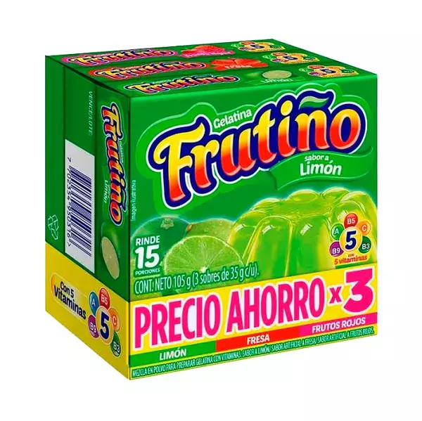 Gelatina Frutiño X 35g 3 Unidades