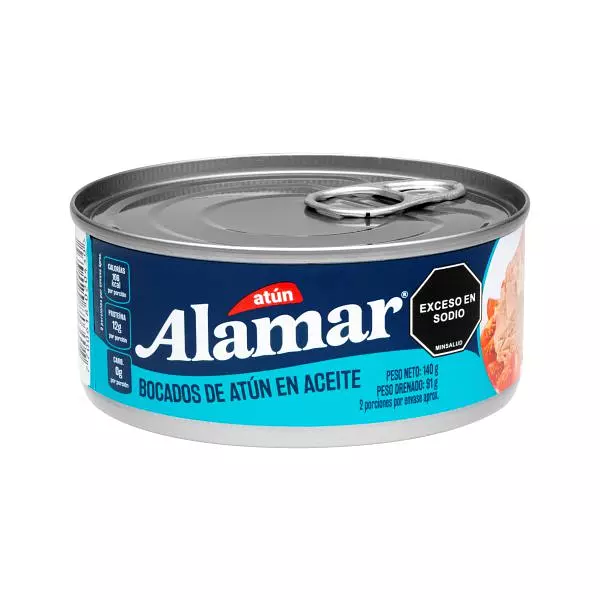 Atún Alamar Bocados En Aceite X 140gr