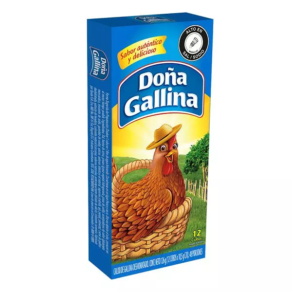 Caldo Doña Gallina X 12 Unidades