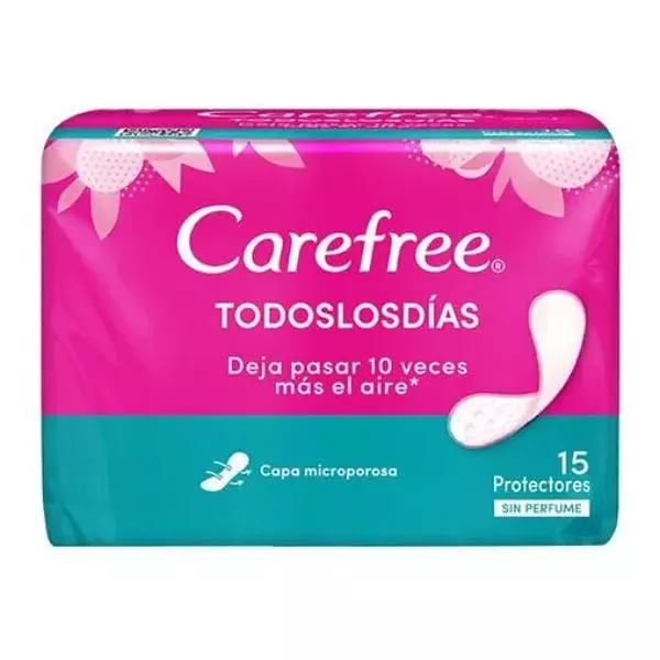 Protectores Carefree Todos Los Días X 15 Unidades