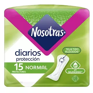 Protectores Nosotras Diarios Normal X 15 Unidades