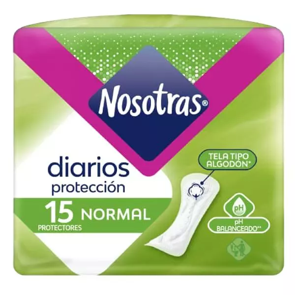 Protectores Nosotras Diarios Normal X 15 Unidades