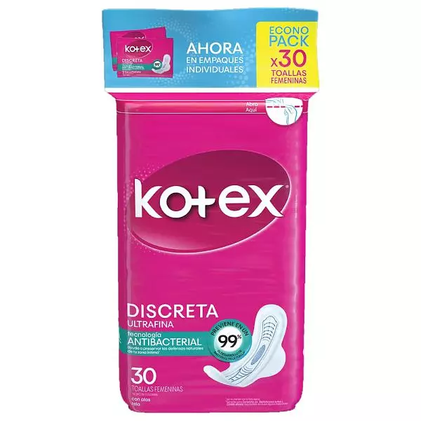 Toallas Kotex Uiltrafina X 30 Unidades