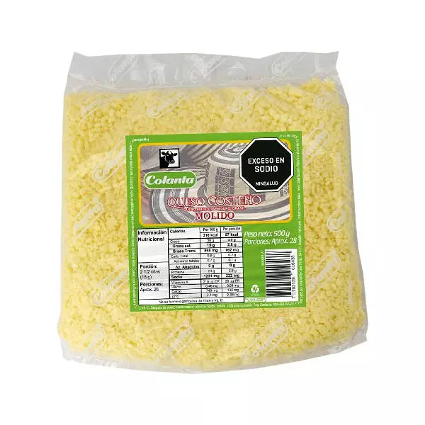 Queso Costeño Colanta Molido X 500gr