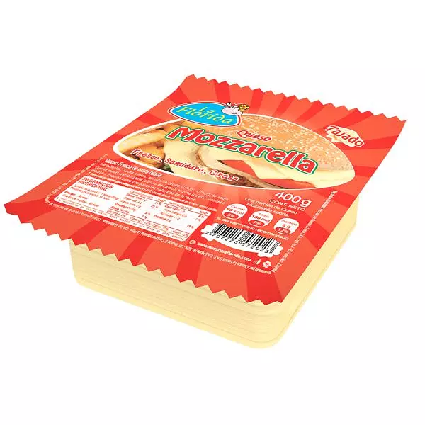 Queso La Florida Mozzarella Tajado X 400g