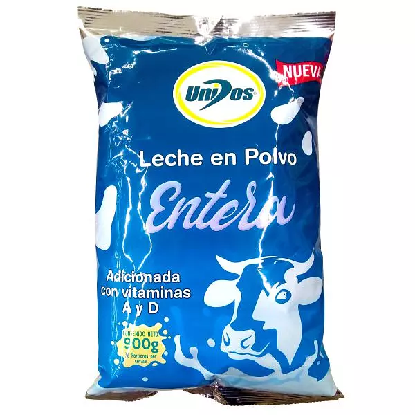 Leche En Polvo Unidos Entera X 900gr