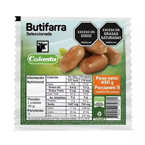 Butifarra Colanta X 450gr