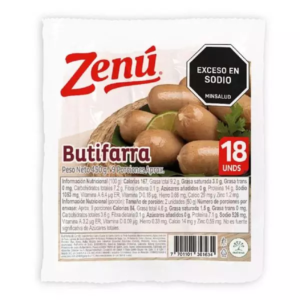 Butifarra Zenú X 450gr