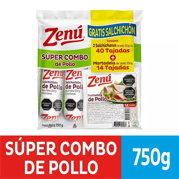 Combo Zenú De Pollo X 750gr