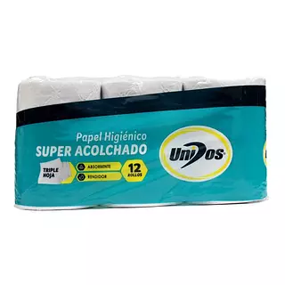 Papel Higiénico Unidos Triple Hoja X 12 Unidades