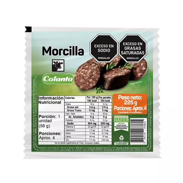 Morcilla Colanta X 225g