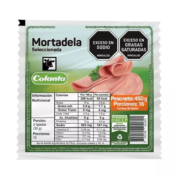 Mortadela Colanta X 450g