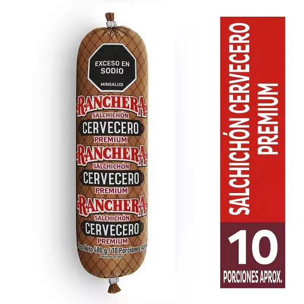 Salchichón Cervecero Premium Ranchera X 480gr