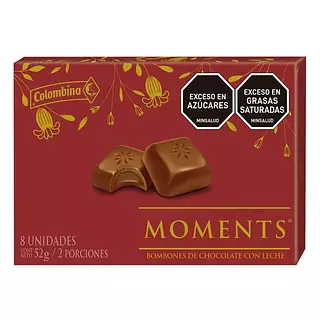 Bombones De Chocolate Moments X 52g