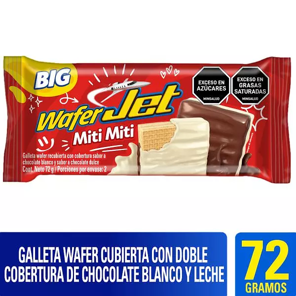 Chocolatina Jet Big Wafer Miti Miti X 72g