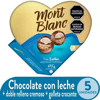 Chocolates Mont Blanc Tres Leches X 67.5g