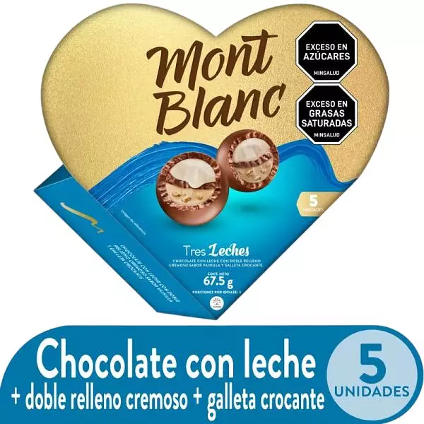 Chocolates Mont Blanc Tres Leches X 67.5g