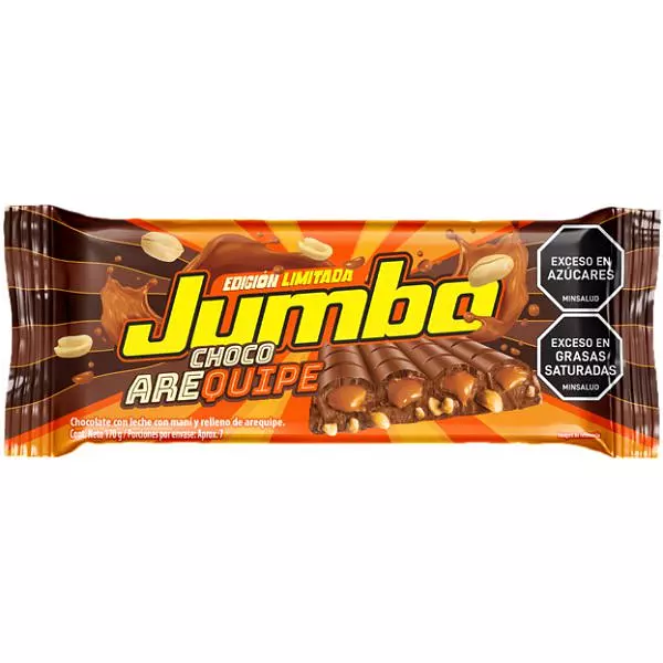 Chocolatina Jumbo Choco Arequipe Edición Limitada X 170g