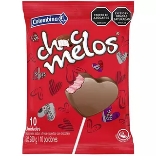 Masmelo Chocmelos Corazón Cubiertos De Chocolate X 280g