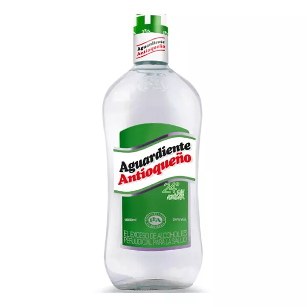 Aguardiente Antioqueño 24° Sin Azúcar X 1000ml