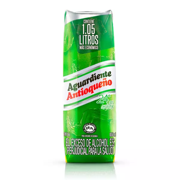 Aguardiente Antioqueño 24° Sin Azúcar X 1050ml