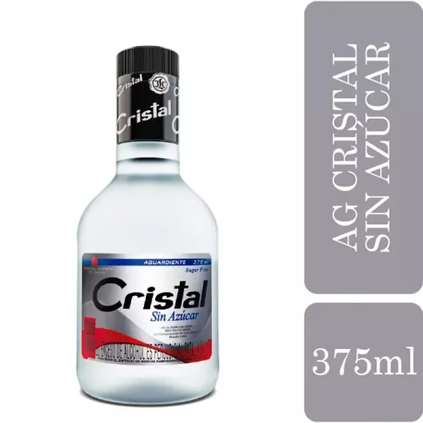 Aguardiente Cristal Sin Azúcar X 375ml