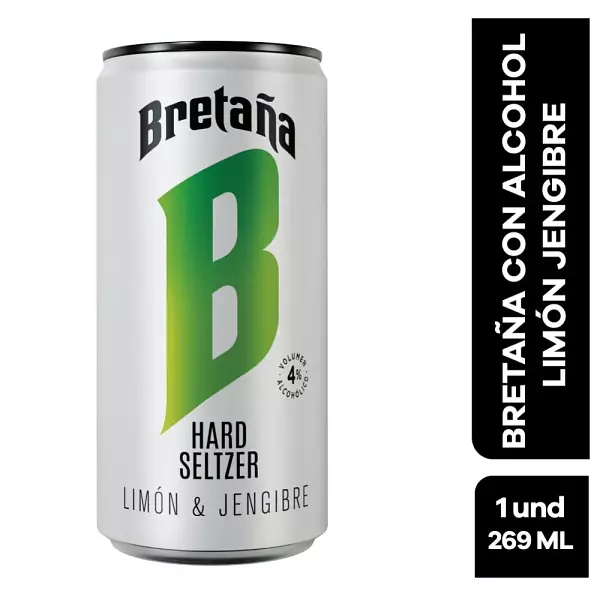 Bretaña Con Alcohol Limón Y Jengibre X 269ml