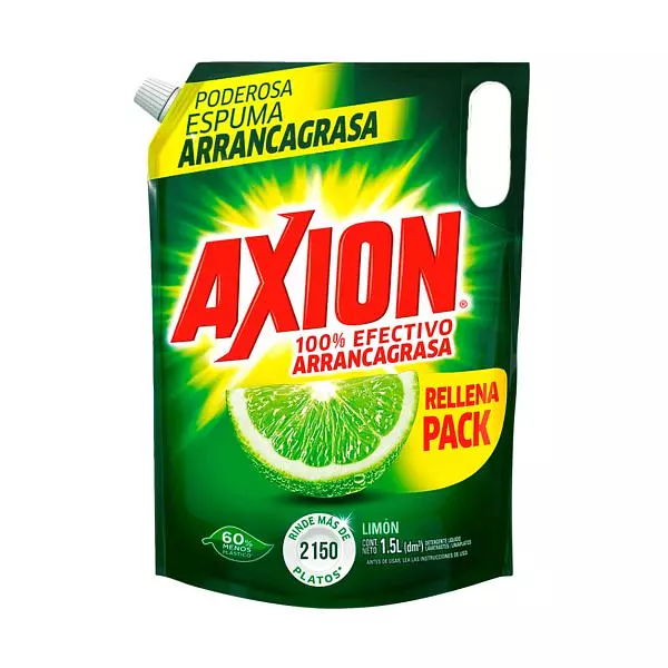 Lavaplatos Liquido Axion Limón X 1.5 L