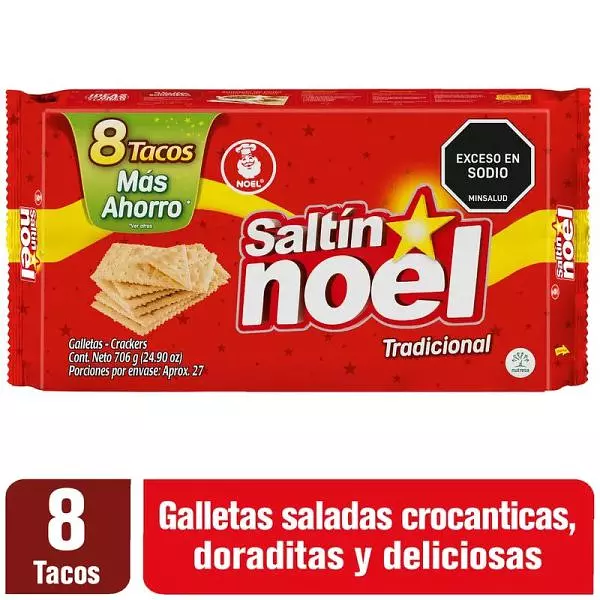 Galletas Saltín Noel 8 Tacos 706gr