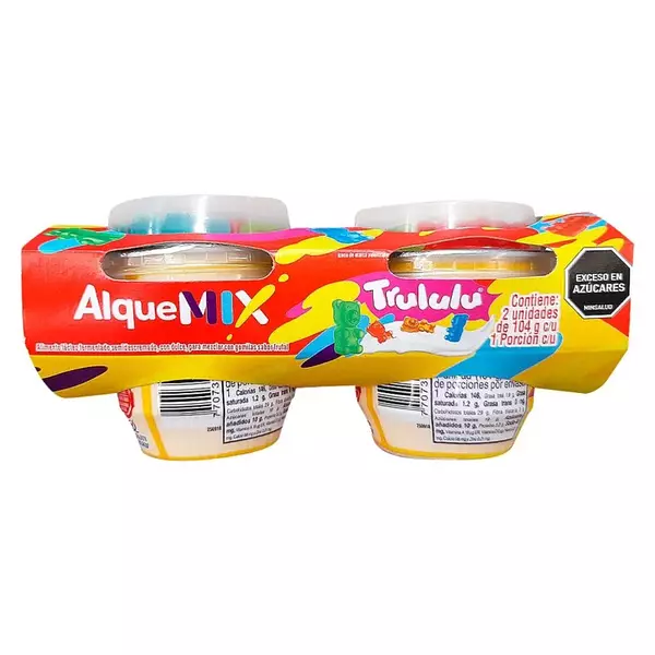 Alimento Lácteo Alquería Alquemix Trululu X 104g 2 Unidades