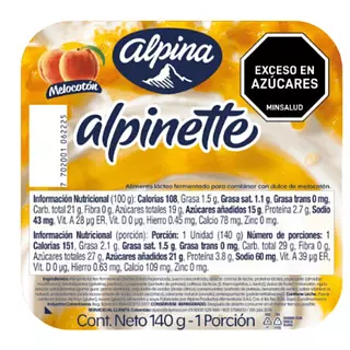 Alpinette Alpina Melocoton X 140gr