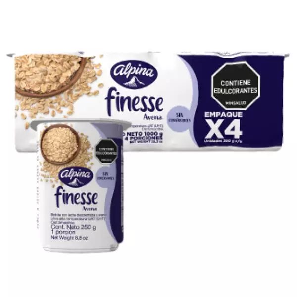 Avena Alpina Finesse X 250g 4 Unidades